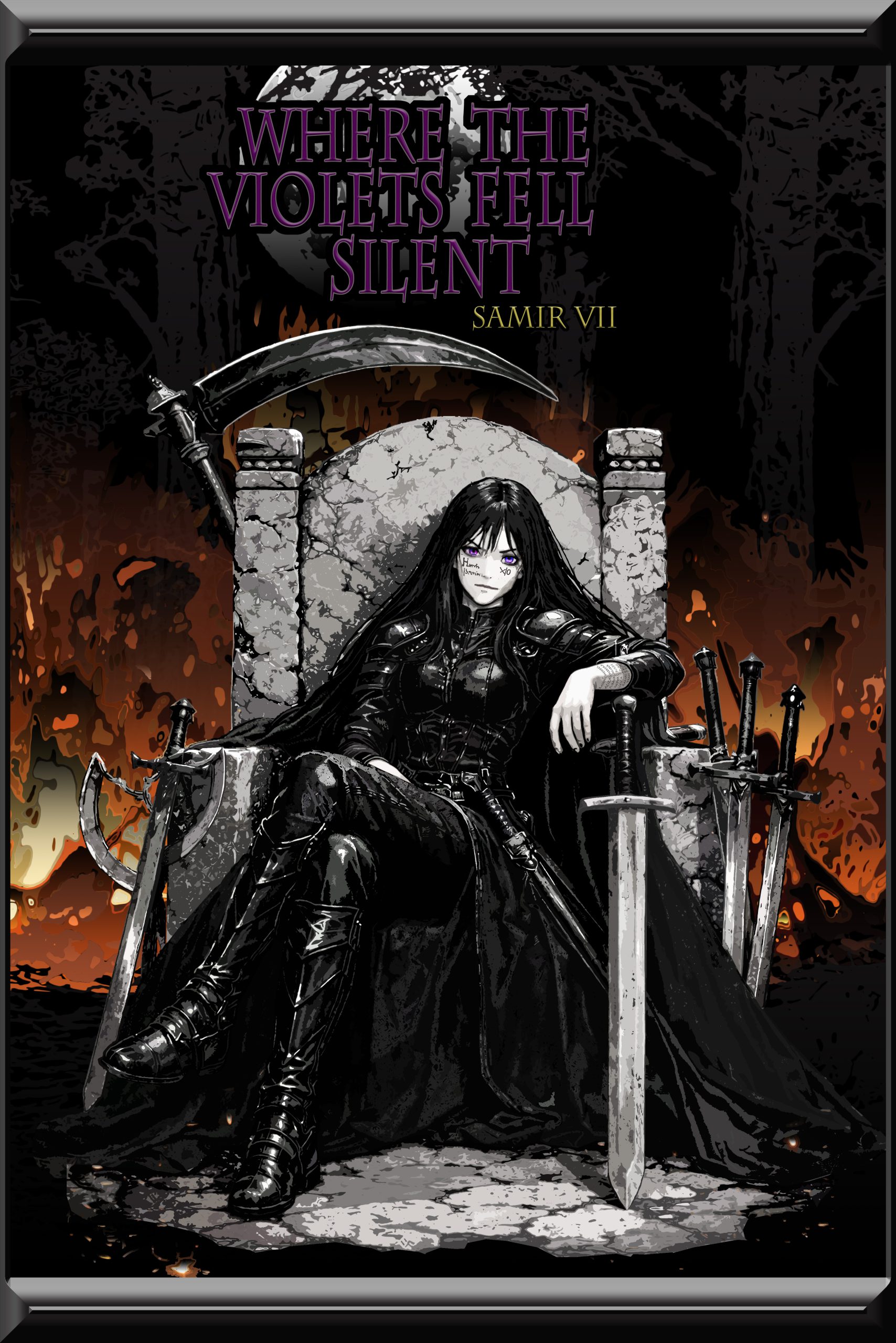 Book cover of Where The Violets Fell Silent, a novel by Samir VII